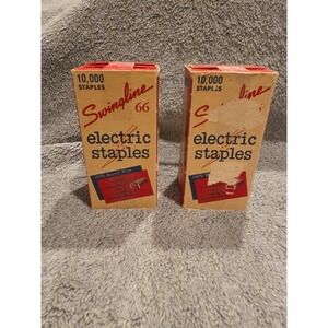 Vintage Swingline No. 66 Electric Staples Chisel Pointed 20,000